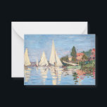 Claude Monet - Regattas at Argenteuil Card<br><div class="desc">Regattas at Argenteuil,  Regates a Argenteuil. By Claude Monet in 1872.</div>