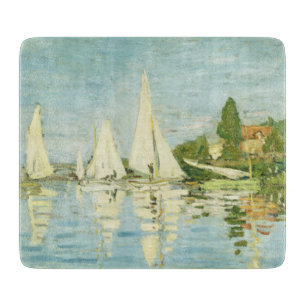 Claude Monet. Regattas at Argenteuil     Cutting Board