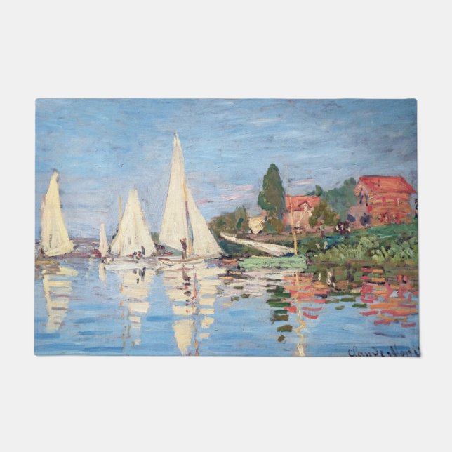 Claude Monet - Regattas at Argenteuil Doormat (Front)