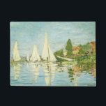 Claude Monet. Regattas at Argenteuil     Doormat<br><div class="desc">Claude Monet. Regattas at Argenteuil.  Reproduction of famous works of art  images in the public domain.</div>