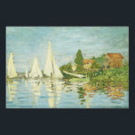 Claude Monet. Regattas at Argenteuil Garden Sign<br><div class="desc">Claude Monet. Regattas at Argenteuil. Edgar Degas. Reproduction of famous works of art  images in the public domain.</div>