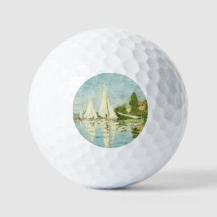 Claude Monet. Regattas at Argenteuil  Golf Balls