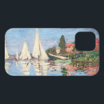 Claude Monet - Regattas at Argenteuil iPhone 12 Case<br><div class="desc">Regattas at Argenteuil,  Regates a Argenteuil. By Claude Monet in 1872.</div>