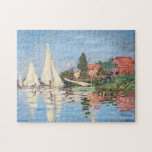 Claude Monet - Regattas at Argenteuil Jigsaw Puzzle<br><div class="desc">Regattas at Argenteuil,  Regates a Argenteuil. By Claude Monet in 1872.</div>