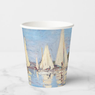 Claude Monet - Regattas at Argenteuil Paper Cups