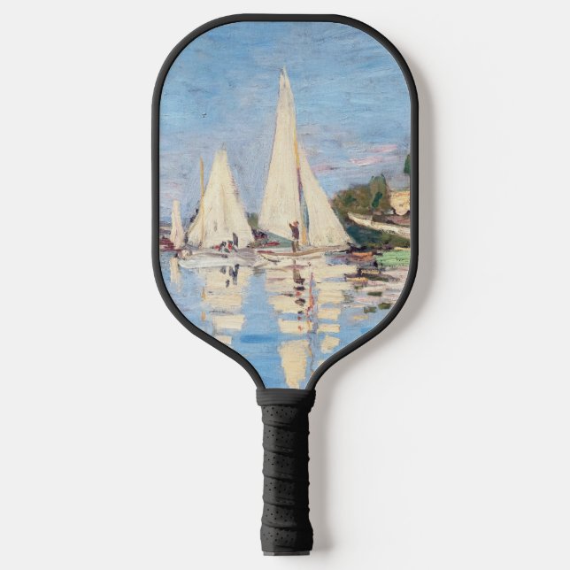 Claude Monet - Regattas at Argenteuil Pickleball Paddle (Front)