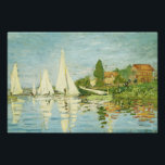 Claude Monet. Regattas at Argenteuil Poster<br><div class="desc">Claude Monet. Regattas at Argenteuil. Edgar Degas. Reproduction of famous works of art  images in the public domain.</div>