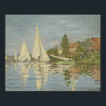 Claude Monet - Regattas at Argenteuil Poster<br><div class="desc">Regattas at Argenteuil by Claude Monet, circa 1872. Claude Monet was a founder of French Impressionist painting, and the most consistent and prolific practitioner of the movement's philosophy of expressing one's perceptions before nature, especially as applied to plein-air landscape painting. The term "Impressionism" is derived from the title of his...</div>