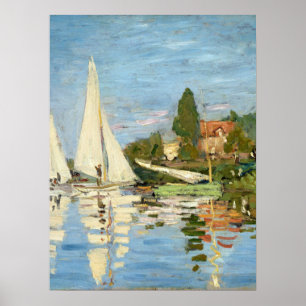 Claude Monet Regattas at Argenteuil Poster