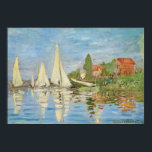 Claude Monet - Regattas at Argenteuil Poster<br><div class="desc">Date: 1872 | Style: Impressionism | Regattas at Argenteuil by Claude Monet.</div>