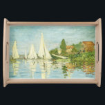 Claude Monet. Regattas at Argenteuil    Serving Tray<br><div class="desc">Claude Monet. Regattas at Argenteuil. Edgar Degas. Reproduction of famous works of art  images in the public domain.</div>