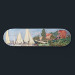 Claude Monet - Regattas at Argenteuil Skateboard<br><div class="desc">Regattas at Argenteuil,  Regates a Argenteuil. By Claude Monet in 1872.</div>