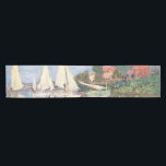 Claude Monet - Regattas at Argenteuil Table Runner<br><div class="desc">Regattas at Argenteuil,  Regates a Argenteuil. By Claude Monet in 1872.</div>