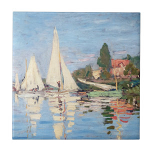 Claude Monet - Regattas at Argenteuil Tile