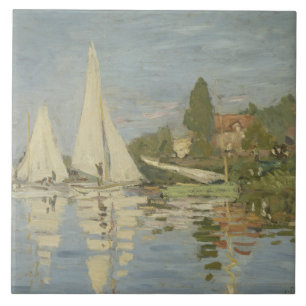 Claude Monet - Regattas at Argenteuil Tile