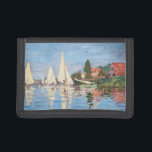 Claude Monet - Regattas at Argenteuil Trifold Wallet<br><div class="desc">Regattas at Argenteuil,  Regates a Argenteuil. By Claude Monet in 1872.</div>