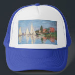 Claude Monet - Regattas at Argenteuil Trucker Hat<br><div class="desc">Regattas at Argenteuil,  Regates a Argenteuil. By Claude Monet in 1872.</div>