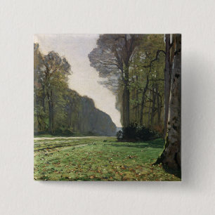 Claude Monet Road to Bas-Breau, Fontainebleau 15 Cm Square Badge