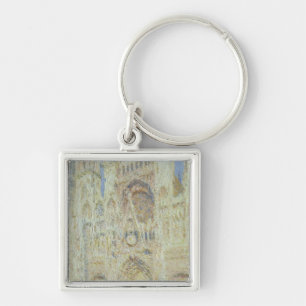 Claude Monet Rouen Cathedral at Sunset, 1894 Key Ring