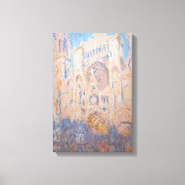 Claude Monet - Rouen Cathedral at sunset Canvas Print (Front)