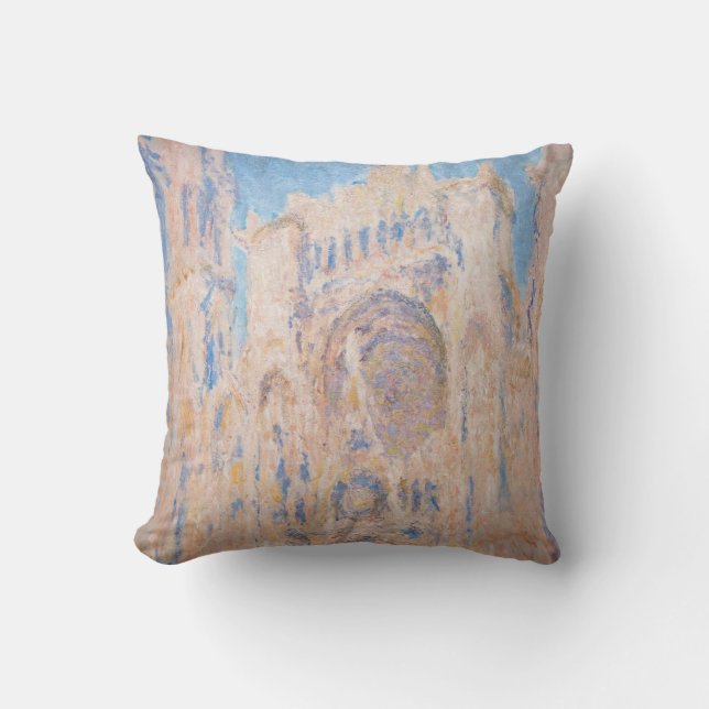 Claude Monet - Rouen Cathedral at sunset Cushion (Front)