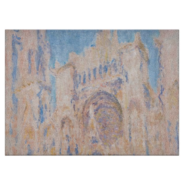Claude Monet - Rouen Cathedral at sunset Cutting Board (Front)
