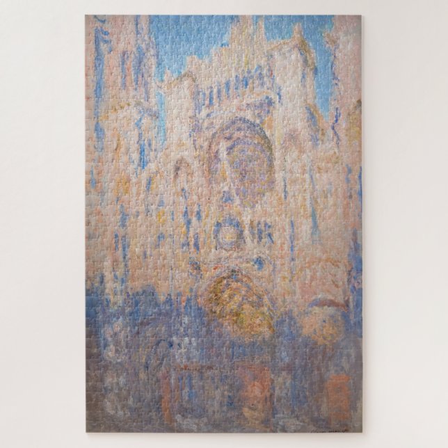 Claude Monet - Rouen Cathedral at sunset Jigsaw Puzzle (Vertical)