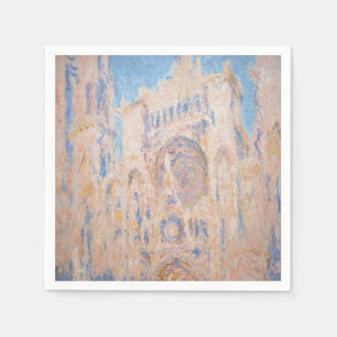 Claude Monet - Rouen Cathedral at sunset Napkin
