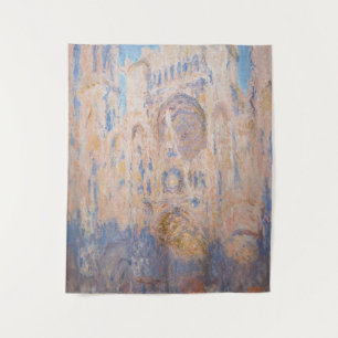 Claude Monet - Rouen Cathedral at sunset Tapestry