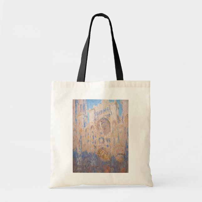 Claude Monet - Rouen Cathedral at sunset Tote Bag (Front)
