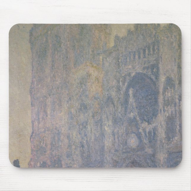 Claude Monet | Rouen Cathedral, Harmony in White Mouse Pad (Front)
