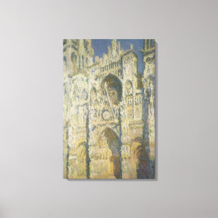Claude Monet   Rouen Cathedral in Full Sunlight Canvas Print