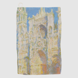 Claude Monet Rouen Cathedral Portal Morning Light Golf Towel