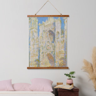 Claude Monet Rouen Cathedral Portal Morning Light Hanging Tapestry