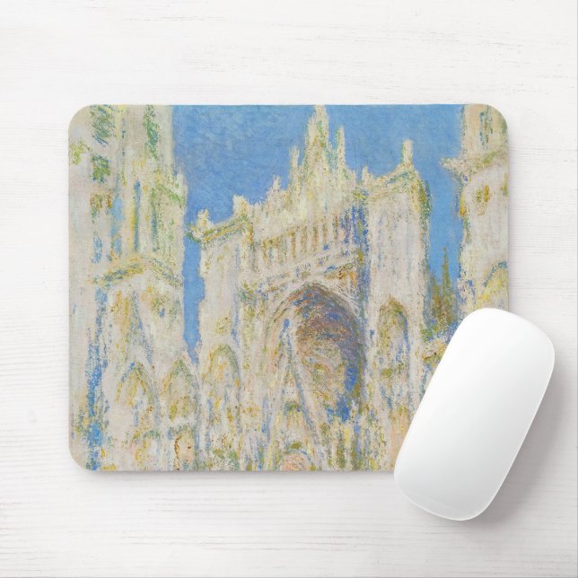 Claude Monet Rouen Cathedral Portal Morning Light Mouse Pad (With Mouse)