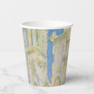 Claude Monet Rouen Cathedral Portal Morning Light Paper Cups