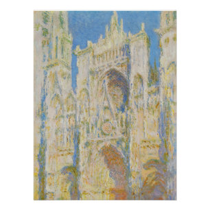 Claude Monet Rouen Cathedral Portal Morning Light Poster