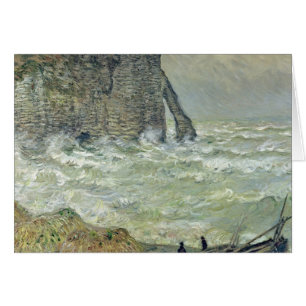 Claude Monet Rough Sea at Etretat, 1883