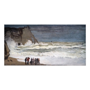 Claude Monet - Rough Sea at Etretat Photo Print