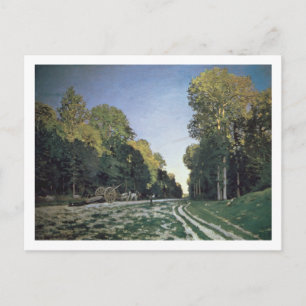Claude Monet   Route de Chailly, Fontainebleau Postcard