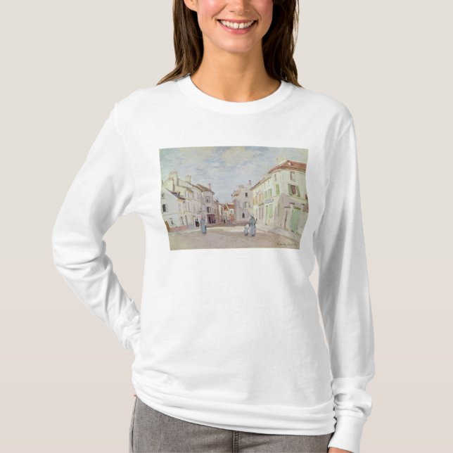 Claude Monet | Rue de la Chaussee at Argenteuil T-Shirt (Front)