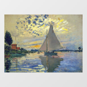 Claude Monet - Sailboat at Le Petit-Gennevilliers