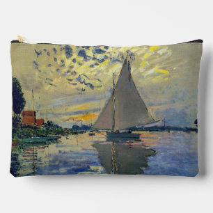 Claude Monet - Sailboat at Le Petit-Gennevilliers Accessory Pouch