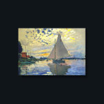 Claude Monet - Sailboat at Le Petit-Gennevilliers Canvas Print<br><div class="desc">Sailboat at Le Petit-Gennevilliers / Voilier au Petit-Gennevilliers - Claude Monet,  1874</div>