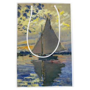 Claude Monet - Sailboat at Le Petit-Gennevilliers Medium Gift Bag