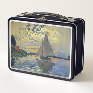 Claude Monet - Sailboat at Le Petit-Gennevilliers Metal Lunch Box