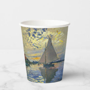 Claude Monet - Sailboat at Le Petit-Gennevilliers Paper Cups