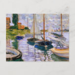 Claude Monet - Sailboats on the Seine Postcard<br><div class="desc">Sailboats on the Seine at Petit - Gennevilliers by Claude Monet,  1874. Oil on canvas.</div>