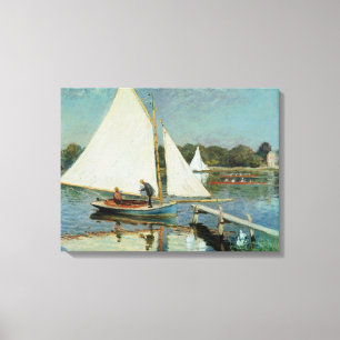 Claude Monet Sailing at Argenteuil, c.1874 Canvas Print
