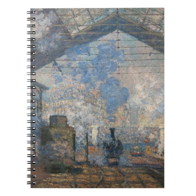 Claude Monet - Saint-Lazare Station exterior view Notebook (Front)